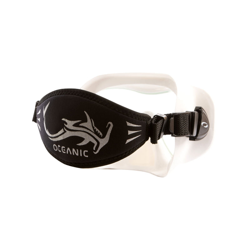 OCEANIC - SHADOW Maske, WEISS, mit Neopren-Maskenband, hochwertig