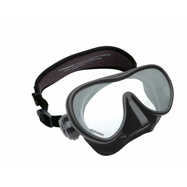 OCEANIC - MINI SHADOW Maske, für schmale Gesichter, schwarz, mit Neopren-Maskenband, hochwertig