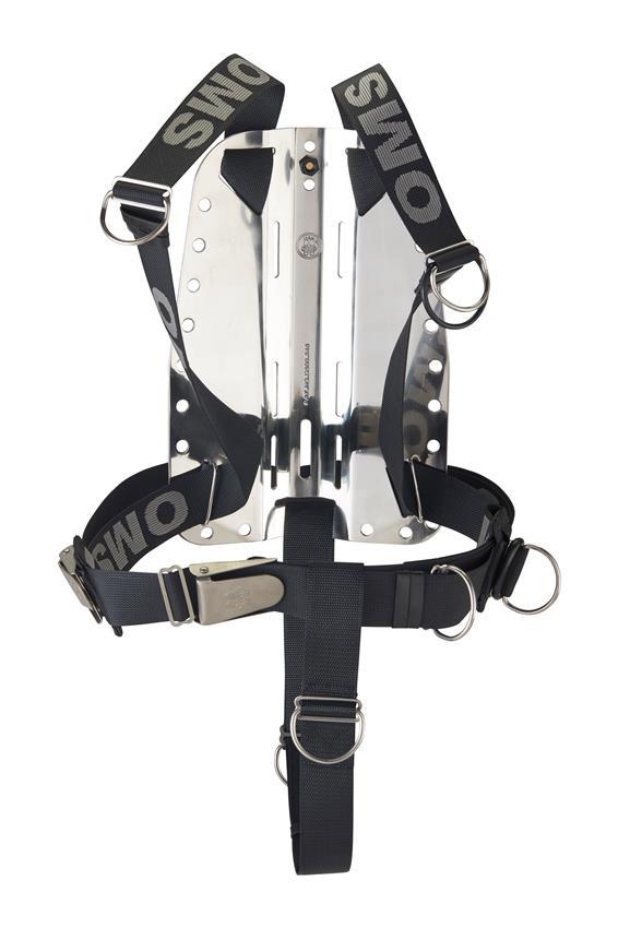 OMS - SmartStream Harness mit Edelstahl Backplate und Schrittgurt