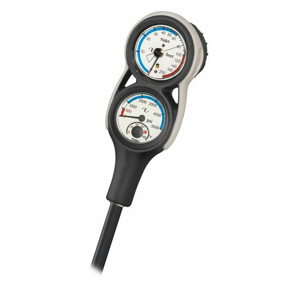 TUSA - PLATINA 3 - Dreifach Konsole Finimeter & Tiefenmesser & Kompass mit Temperaturanzeige