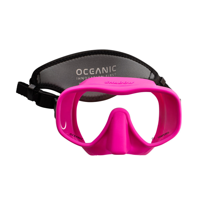 OCEANIC - SHADOW Maske, PINK, mit Neopren-Maskenband, hochwertig