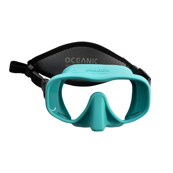 OCEANIC - MINI SHADOW Maske, für schmale Gesichter, SEA BLUE, mit Neopren-Maskenband, hochwertig