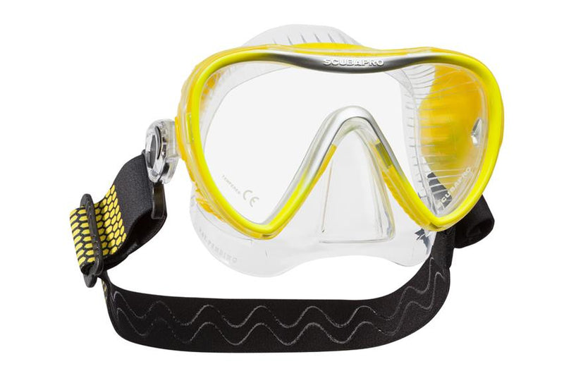 SCUBAPRO - SYNERGY 2 TRUFIT Maske, Tauchmaske Einglas, Transparent / Gelb