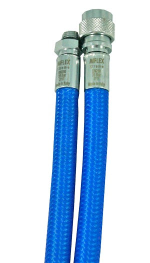 MIFLEX - Inflatorschlauch mit Standard-Kupplung, hochflexibel, Jacket Schlauch, blau