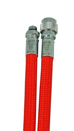 MIFLEX - Inflatorschlauch mit Standard-Kupplung, hochflexibel, Jacket Schlauch, rot