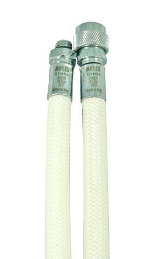 MIFLEX - Inflatorschlauch mit Standard-Kupplung, hochflexibel, Jacket Schlauch, weiß