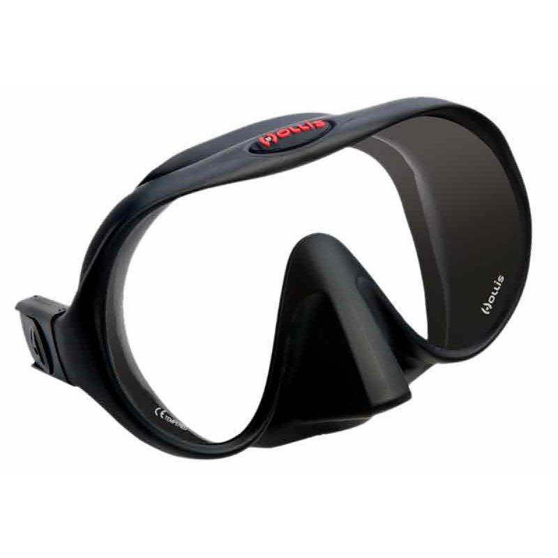 HOLLIS M1 - Rahmenlose Tauchermaske, Einglas, Schwarz