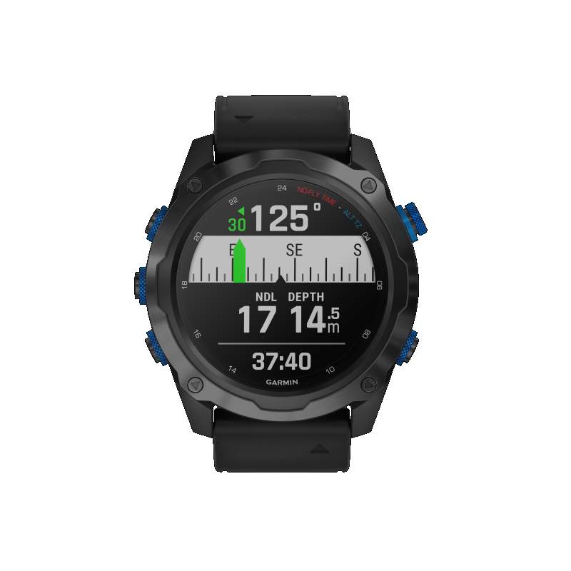 GARMIN - Descent MK2i Tauchcomputer Smartwatch mit Luftintegration mit DLC Titan-Lünette