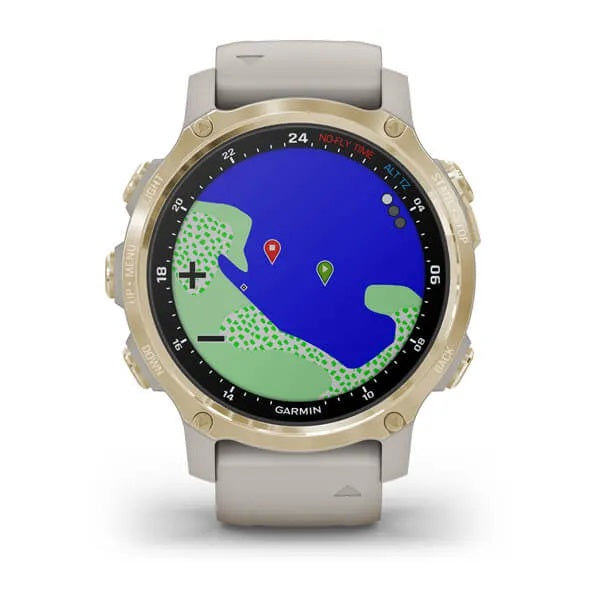 GARMIN - Descent MK2S Tauchcomputer Smartwatch in Beige/Gold