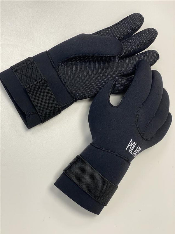 POLARIS - 5mm Fünf Finger Handschuhe mit Klettverschluss und innenliegender Manschette