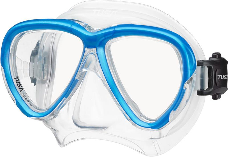 TUSA - INTEGA Tauchmaske mit 3D SYNQ - Fishtail Blue Blau / Transparent