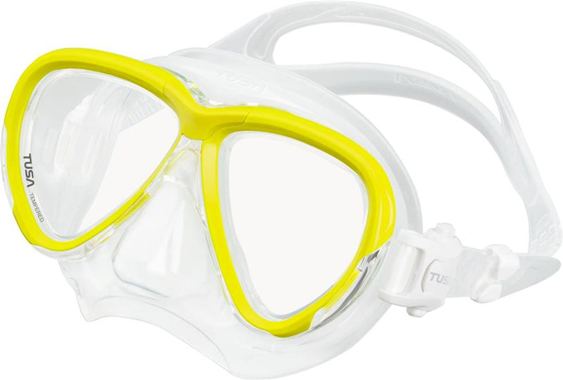 TUSA - INTEGA Tauchmaske mit 3D SYNQ - Fluor Yellow Gelb / Transparent