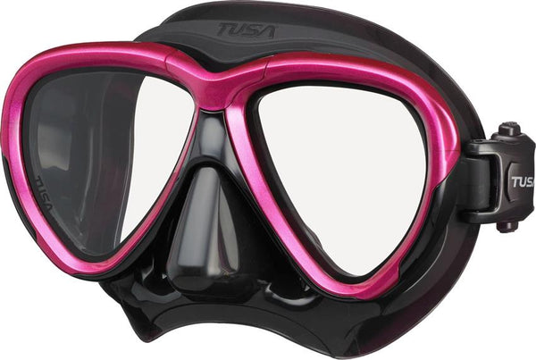 TUSA - INTEGA Tauchmaske mit 3D SYNQ - Rose Pink / Schwarz